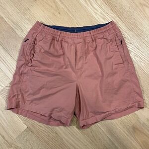 Birddogs Shorts Men's XL Pink Boom Lined Stretch Drawstring Zip Pocket Golf